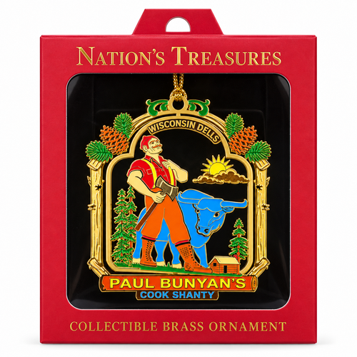 Paul Bunyan's Cook Shanty Collectible Brass Ornament