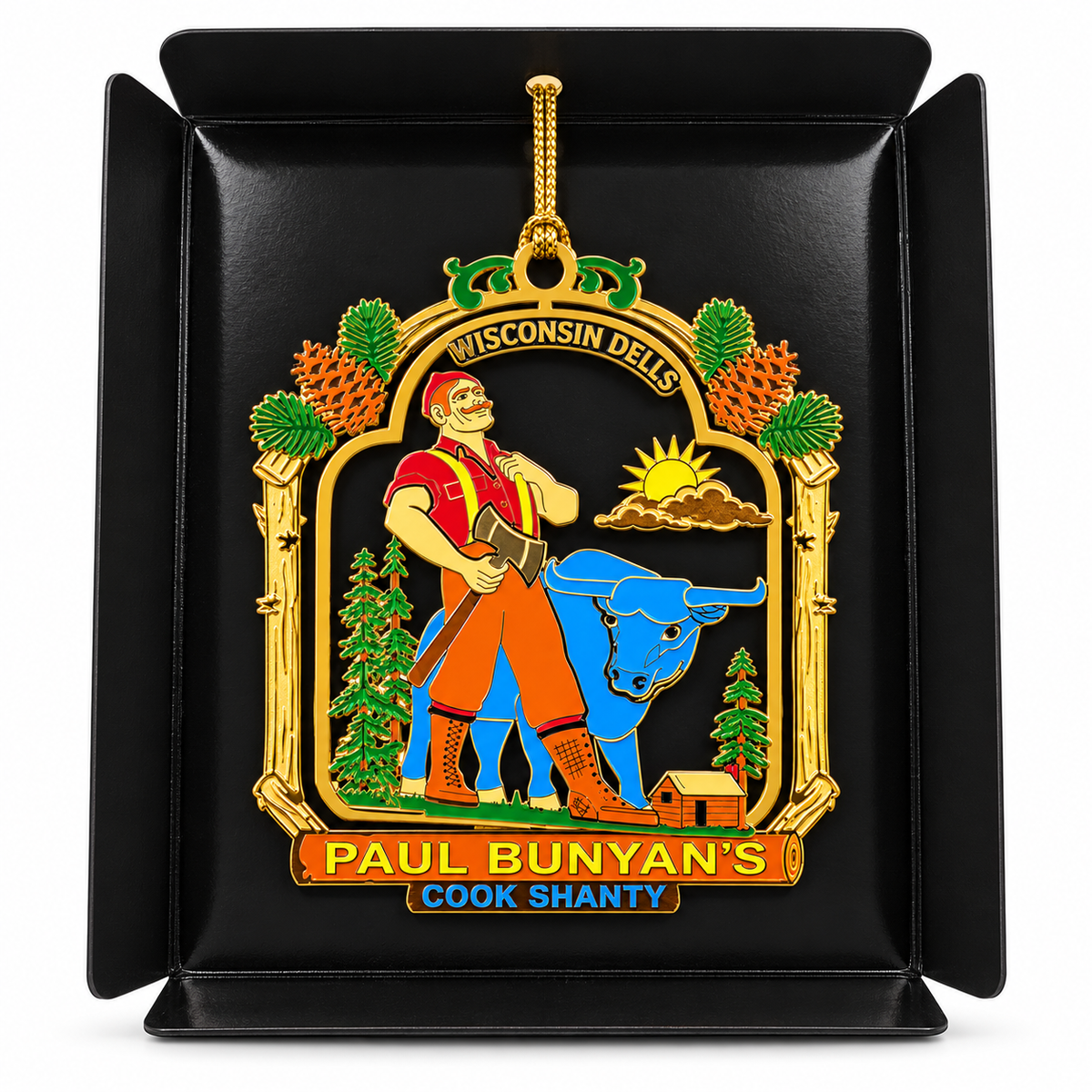 Paul Bunyan's Cook Shanty Collectible Brass Ornament