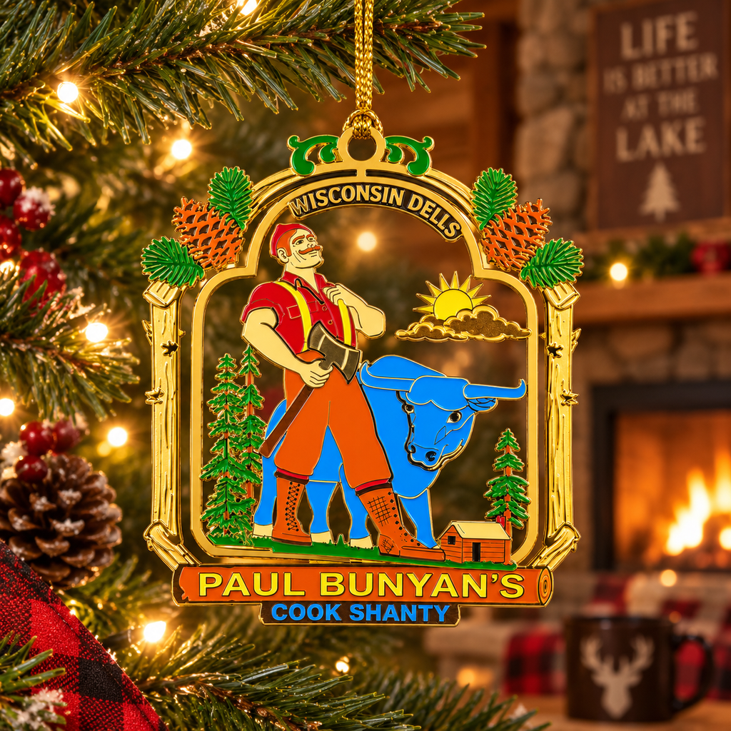 Paul Bunyan's Cook Shanty Collectible Brass Ornament
