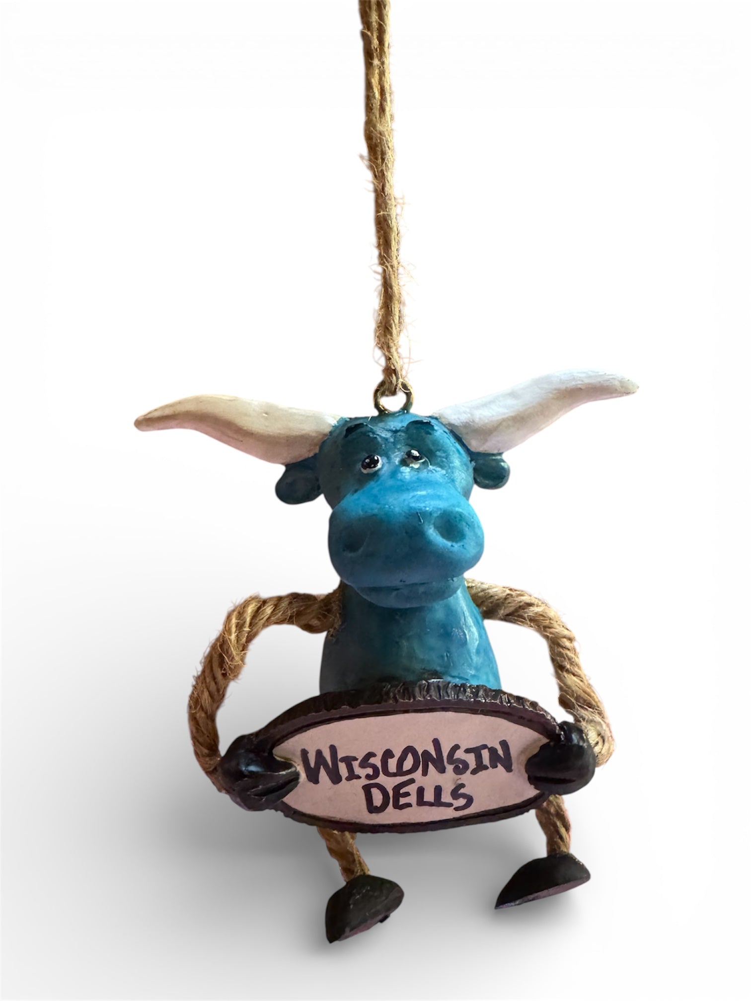Babe the Blue Ox Hand made Christmas Ornament